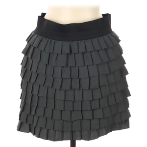 BB Dakota Ruffle Skirt Gray Run Tennis‎ Golf Size Medium Tiered Layered Rush.